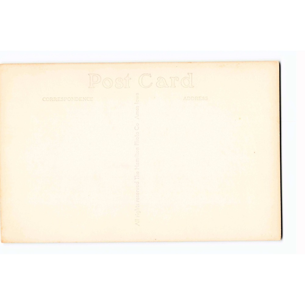 RPPC Christian Church Boone Iowa IA Hamilton Photo Co Ames Real Photo Postcard - Picture 2 of 2